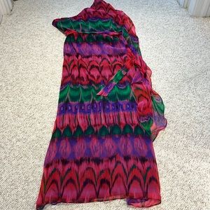 Gorgeous Trina Turk one armed, chiffon maxi! Never Worn!